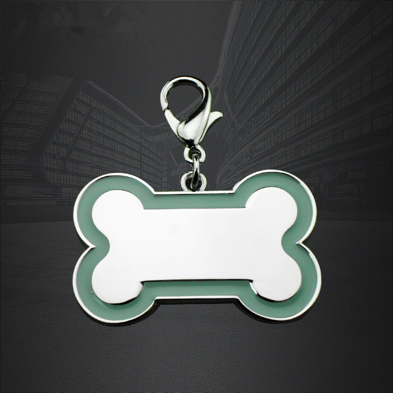 Personalize o Tag liga de zinco do animal de estimação do projeto do osso das etiquetas de cão com o código de QR