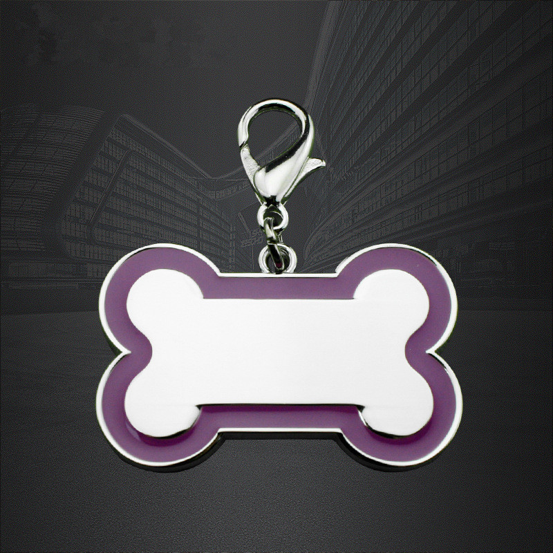 Personalize o Tag liga de zinco do animal de estimação do projeto do osso das etiquetas de cão com o código de QR